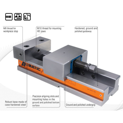 AMT Allmatic Precision Vice Jaw Size 160 mm 1 AMT Allmatic Precision Vice Jaw Size 160 mm